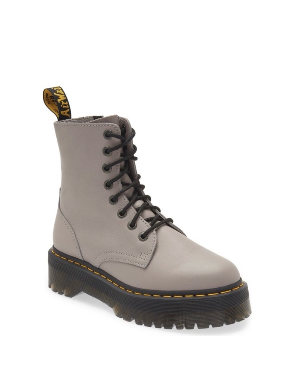 Dr. Martens Gray Platform Lace-Up Boot